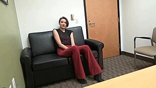 Intriguing casting session on the sofa with a rough interview for Zelda main character