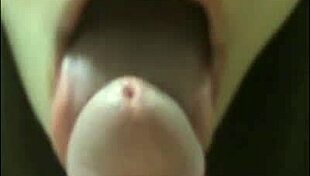 Trans Delivers Sloppy Blowjob!