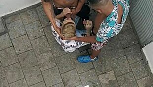 Intense Brazilian Gay Voyeur Caught Barebacking Behind Scenes