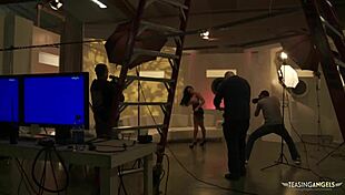 Lusty Brunette Banged By Horny Show Host Before TV