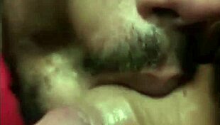 Watch these mature guys suck monster cocks in doggystyle group action!