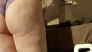 Oh wow, look at those feet in purple lace lingerie!