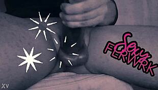 This guy pumps his big cock with toys in a solo session.