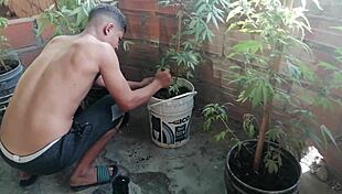 Wow, I Fucked My Sexy Gardener and Swallowed His Cum!