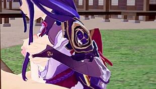 Raiden Mei Bent Over and Fucked!