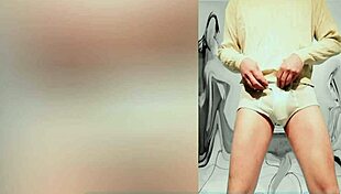 Alex Mist in gay panties fetish with big cock