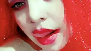 chica leche practices a gentle lick