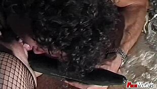Classic movie, hairy blonde gets a hardcore fucking