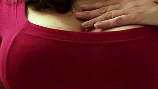 Laly Prin playfully touching her boobs in amateur fun