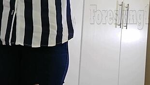 Mzansi teen caught masturbating leads to cowgirl riding on monster cock.