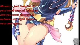I am the dark magician girl giving you jerk off instructions with my feet.