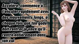 Hentai D VA's French JOI leads to anal assfucking.