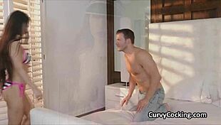 Big Tit Asian In Bikini Blows Hard Dick