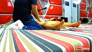 i give perla rica a full body massage and finger her vagina