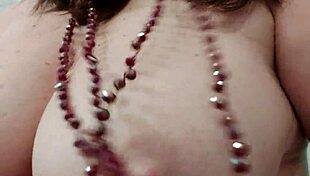 Laly Prin playfully touching her boobs in amateur fun