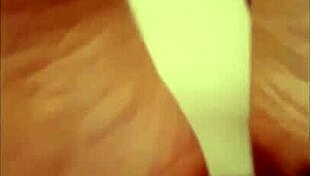 He coated her feet with cum after a BBC massage.