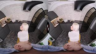 virtual taboo blonde gives blowjob pov 😏