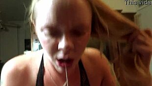 Ashley Lashae Sucks Monster Cock In POV Quickie, Gets Facial Cumshot