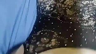 Danielita In Black Mesh On All Fours Feels Intense Doggy Pleasure With Her Sexy Mature Ass Bent Over