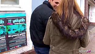 Tysk mutter opsamlet på Bochum gade til hardcore casting