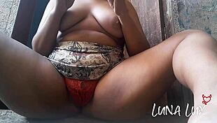 Married Latina milf smokes while showing off huge pussy