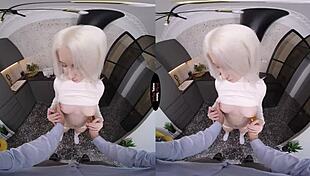 virtual taboo blonde gives blowjob pov 😏