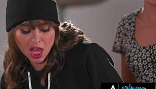 Thief riley reid caught by adriana chechik in girlsway roleplay