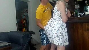 getting fucked doggystyle by my ex blonde 😍