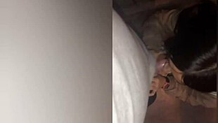 Latina babe sucks cock in public park while walking her puppies. Outdoor blowjob with amateurs.