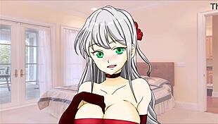 Super CEI Hentai in Spanish: Cleaning Cum from Her Tits