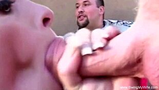 I fucked my big tit wife outdoors with big dick