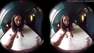 Virtualporndesire the morning before petite teen uses toys in pov