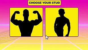 Sage Roux LOVES bareback ANAL in interactive game