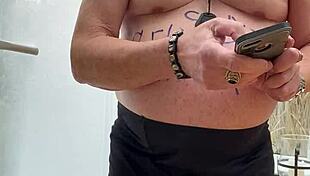 Wearing stockings with suspenders while wanking 😊