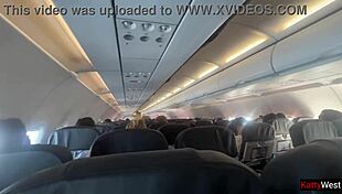 Stewardess gives public blowjob on airplane, caught