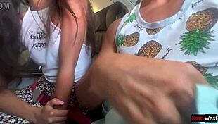 Stewardess gives public blowjob on airplane, caught