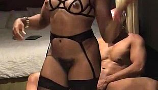 Ebony babe orgasms from fingering her tiny pussy