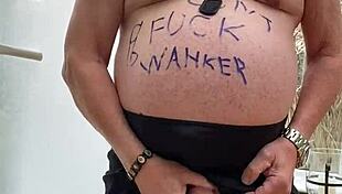 Wearing stockings with suspenders while wanking 😊