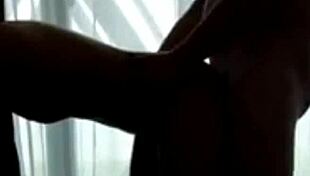 Asian beauty bent over for doggystyle sex and blowjob