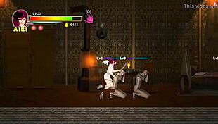 Airi hentai girl has sex with men and soldiers in Guilty Hell... oops, gameplay hentai ryona