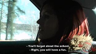 Redhead Teen Hitchhiker Monca Gets Fucked