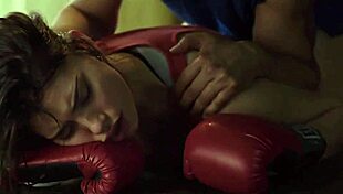 eva dominici gets a slow tribute with blood on her tits 😈