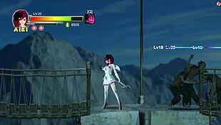 Airi hentai girl has sex with men and soldiers in Guilty Hell... oops, gameplay hentai ryona