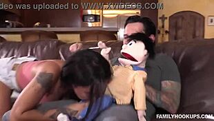 Puppet insanity featuring Tommy Pistol and Honey Gold in a funny show