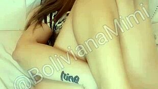 latina masturbates natural tits ass pussy squirting