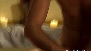 Asian masseuse gives careful pussy massage to couple