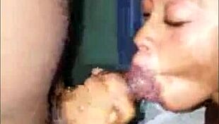 A slutty ebony girl with big booty who is giving intense shaking and booty shaking