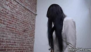 i watch monique symone, beautiful ebony, suck white dick through glory hole