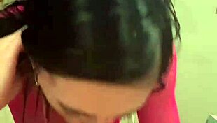 In a surprising twist, the petite 18+ teen eagerly takes on the massive monster cock with her sexy blowjob skills.