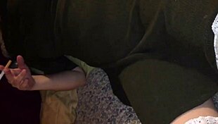 Wife Destroys Dress While Smoking And Giving Bj Facial